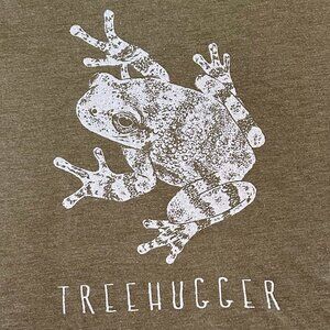Treehugger Frog Graphic Tee – Smiling Snake Shirt Co. (Size L)